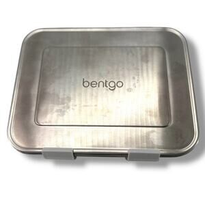 Bentgo Stainless Steel Lunch Box 3 Compartment Bento Box Adult Dip Container